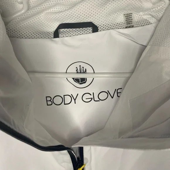 Body Glove cropped rain jacket, white, size M - Picture 2 of 8